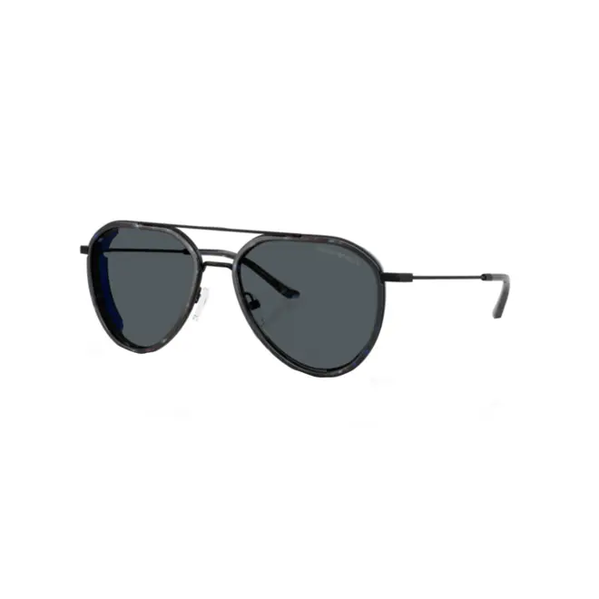 Óculos de Sol Emporio Armani 0EA2163 30018056 Metal Preto Fosco com lentes na cor  Cinza Escuro 1