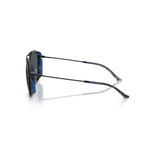 Óculos de Sol Emporio Armani 0EA2163 30018056 Metal Preto Fosco com lentes na cor  Cinza Escuro