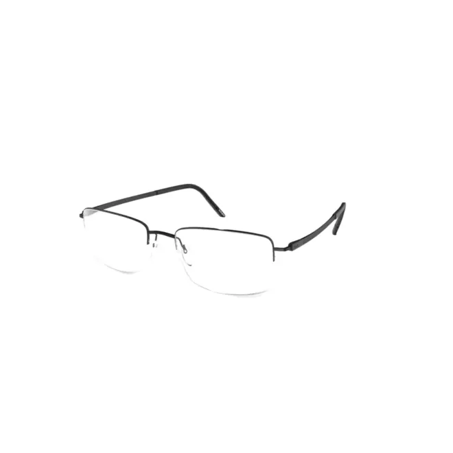 Óculos de Grau Silhouette Dynamic Dawn 5571/75 9040 55/18 Titânio Preto Fosco 1