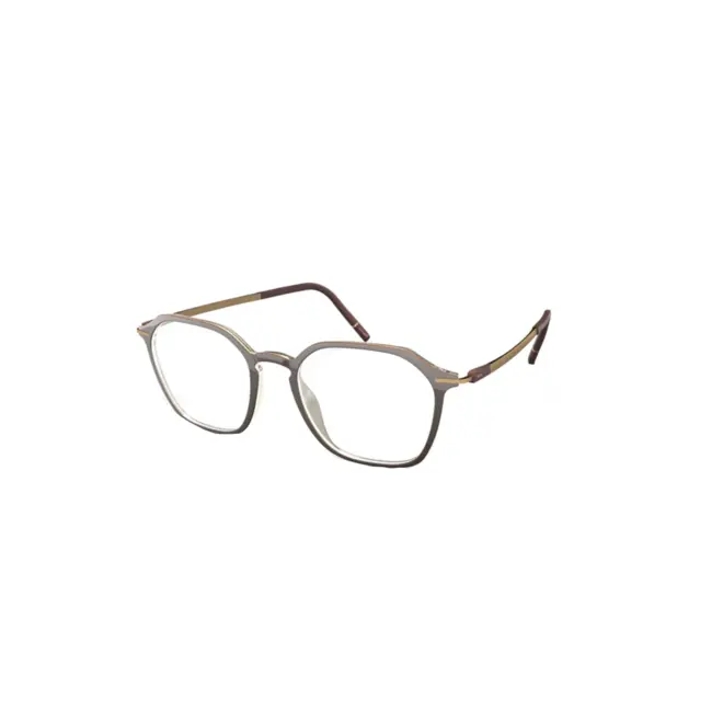 Óculos de Grau Silhouette Rising Down 2964/75 6040 52/18 Acetato Marrom 1