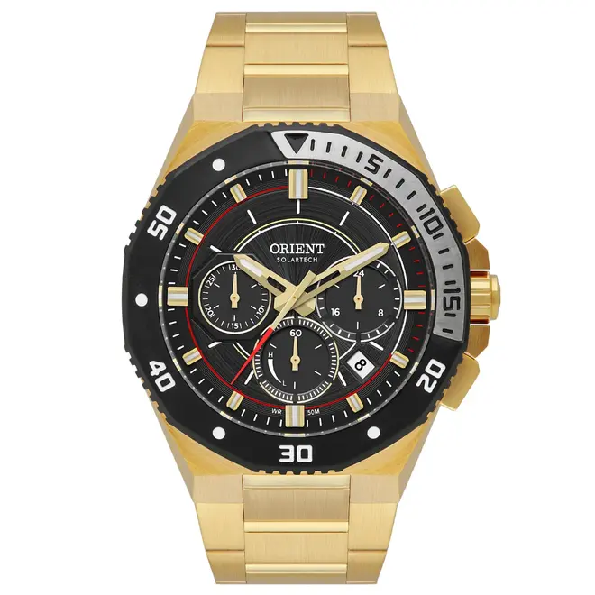 Relógio Orient Sport Solartech Cronógrafo Masculino - MGSSC065 G1KX Preto 1