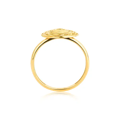 Anel Nido Diamonds redondo fios ouro 18k ninho com 2,5pts de Diamantes