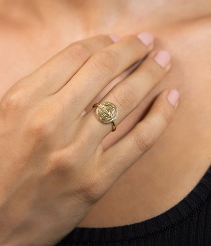 Anel Nido Diamonds redondo fios ouro 18k ninho com 2,5pts de Diamantes