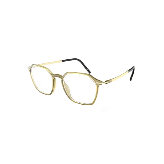 Óculos de Grau Silhouette Rising Dawn 2964/75 5540 52/18 Acetato Amarelo Transparente 1