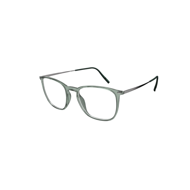 Óculos de Grau Silhouette Illusion Lite 2962/75 5560 52/18 Acetato Verde Transparente 1