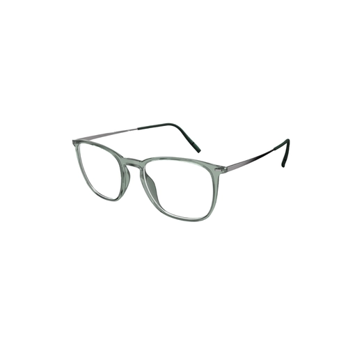 Óculos de Grau Silhouette Illusion Lite 2962/75 5560 52/18 Acetato Verde Transparente