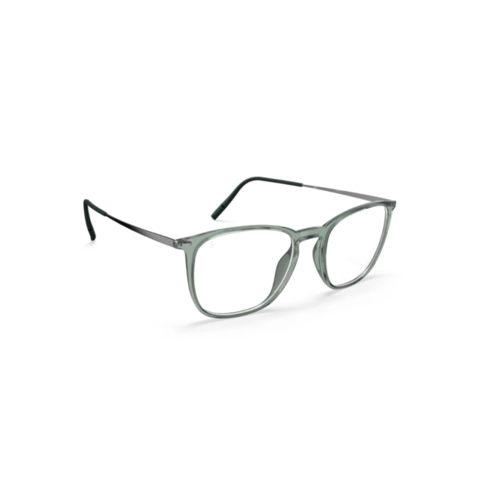 Óculos de Grau Silhouette Illusion Lite 2962/75 5560 52/18 Acetato Verde Transparente