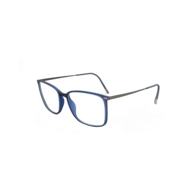 Óculos de Grau Silhouette Illusion Lite 2932/75 4660 55/17 Acetato Azul Fosco 1