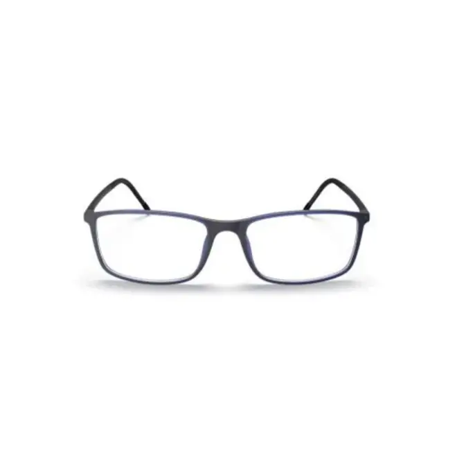 Óculos de Grau Silhouette SPX Illusion 2934/75 4560 56/16 Acetato Azul Fosco 2
