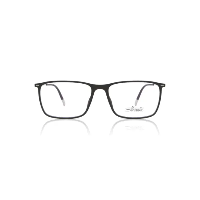 Óculos de Grau Silhouette Illusion Lite 2944/75 9310 57/16 Acetato Preto Fosco 2