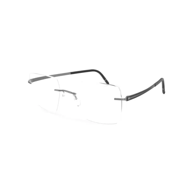 Óculos de Grau Silhouette Momentum 5529/MM 6860 54/17 Titânio Grafite 1