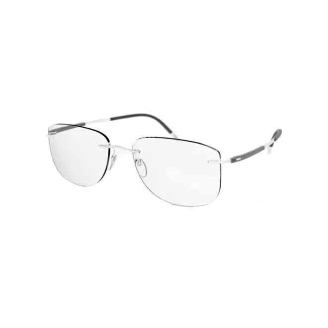 Óculos de Grau Silhouette Titan Dynamics Contour 5540/JF 7110 55/17 Titânio Prata 1