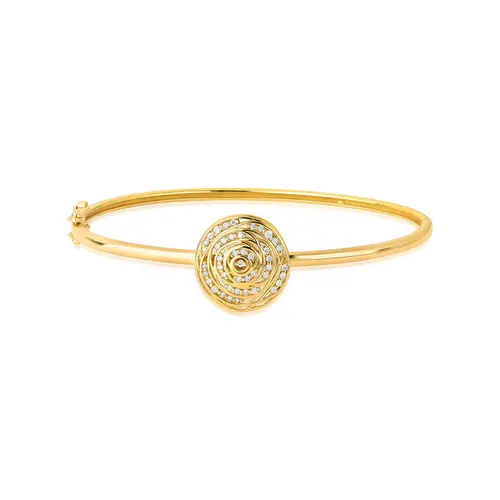 Pulseira Nido Diamonds bracelete tubular 18k ninho que envolve 20,2pts de Diamantes