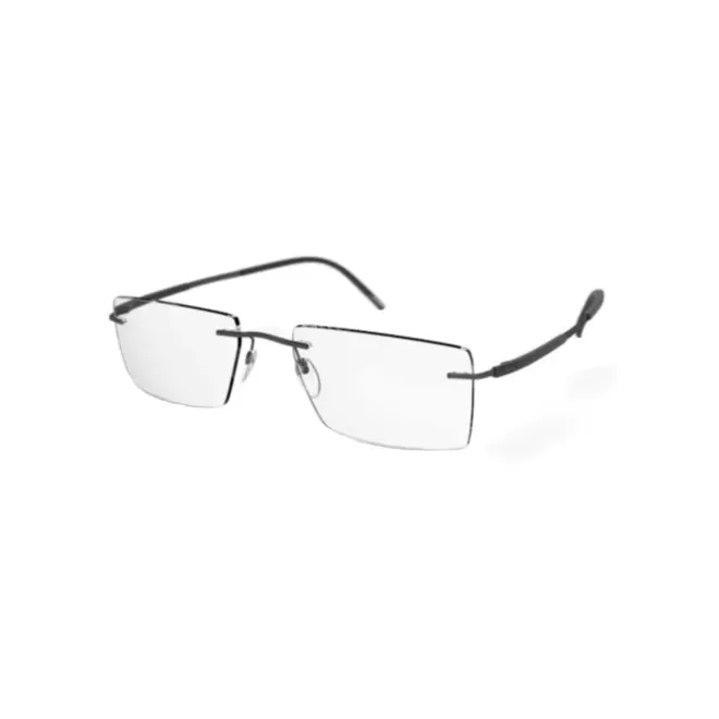 Óculos de Grau Silhouette Titan Dynamics Contour 5540/DR 9040 54/19 Titânio Preto 1