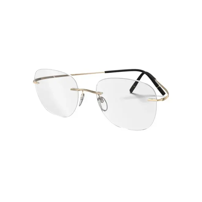 Óculos de Grau Silhouette Titan Minimal Art 5599/NI 7530 51/21 Titânio Dourado 1
