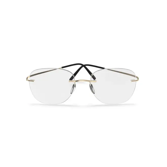 Óculos de Grau Silhouette Titan Minimal Art 5599/NI 7530 51/21 Titânio Dourado 2
