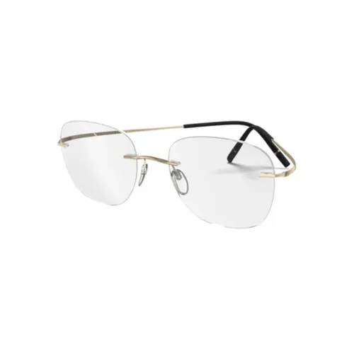 Óculos de Grau Silhouette Titan Minimal Art 5599/NI 7530 51/21 Titânio Dourado