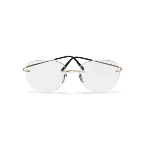 Óculos de Grau Silhouette Titan Minimal Art 5599/NI 7530 51/21 Titânio Dourado