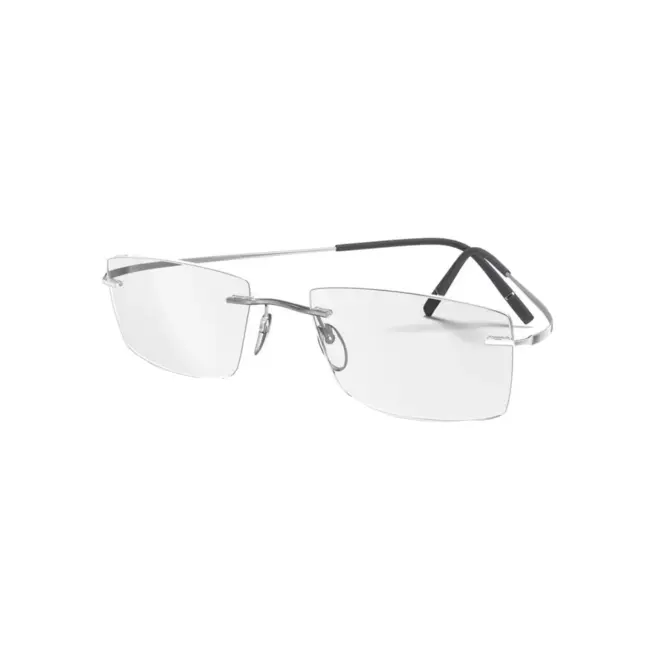 Óculos de Grau Silhouette Titan Minimal Art 5599/BP 7000 52/19 Titânio Prata 1