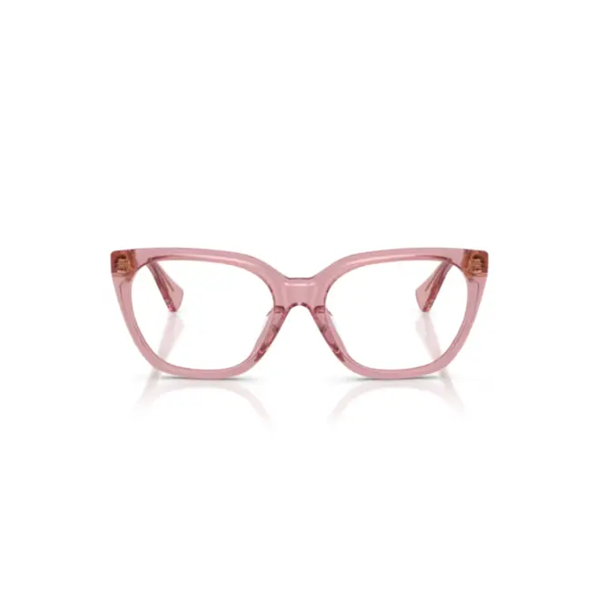 Óculos de Grau Ralph 0RA7180U 6118 55 Acetato Rosa Transparente 2