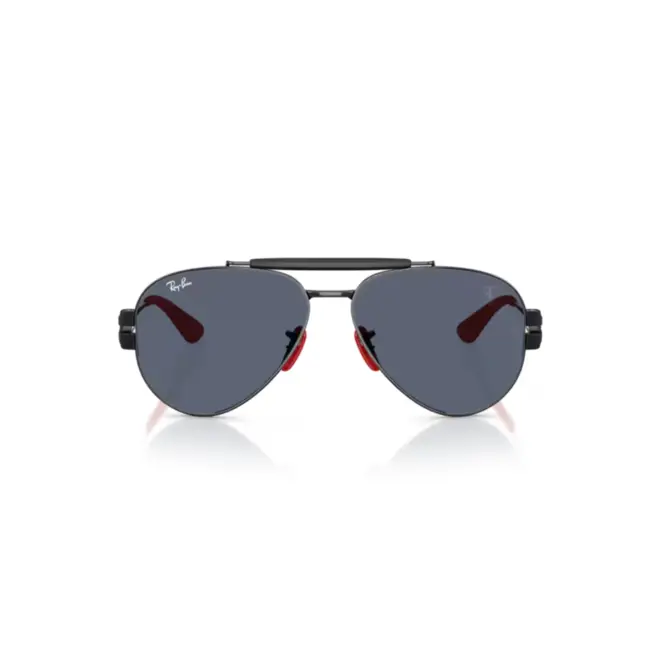 Óculos de Sol Ray-Ban Scuderia Ferrari 0RB3762M F0098758  Metal Preto com lentes na cor Cinza Escuro 2
