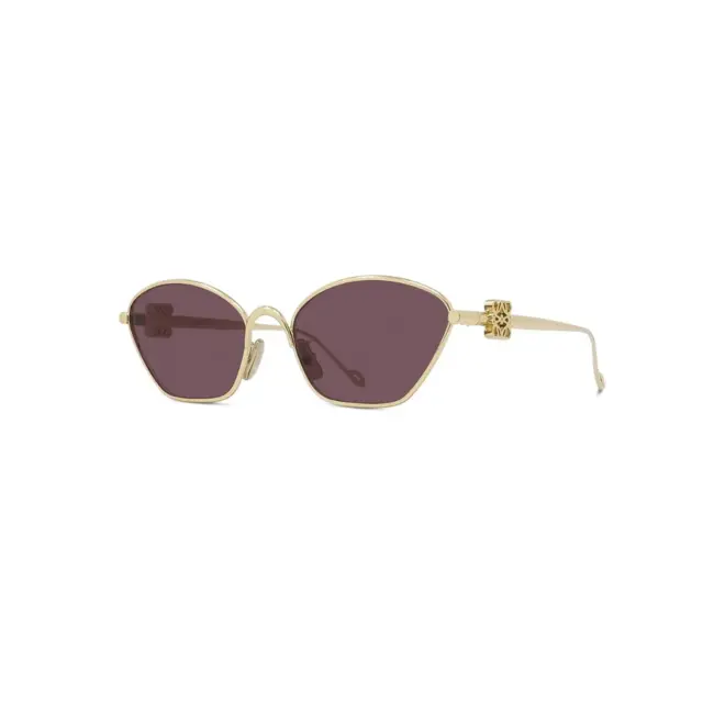Óculos de Sol Loewe LW40115U_5730Y Metal Dourado com lentes na cor Violeta 1