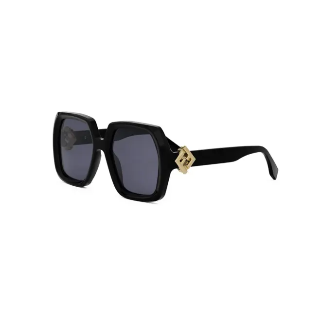 Óculos de Sol Fendi FE40139I_5301V Acetato Preto com lentes na cor Azul 1