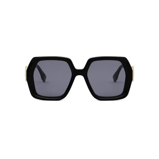 Óculos de Sol Fendi FE40139I_5301V Acetato Preto com lentes na cor Azul 2