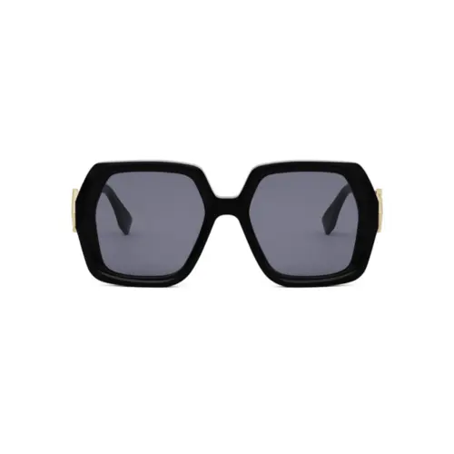 Óculos de Sol Fendi FE40139I_5301V Acetato Preto com lentes na cor Azul