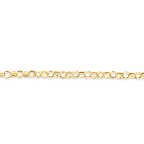 Pulseira Elo Português ouro 18k polida 18CM
