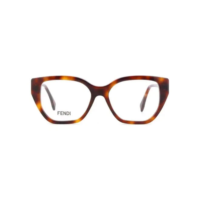 Óculos de Grau Fendi FE50100I_53053 Acetato Marrom Mesclado 2
