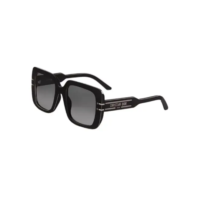 Óculos de Sol Christian Dior CD40171I_5401B Acetato Preto com lentes na cor Fumê Degradê 1