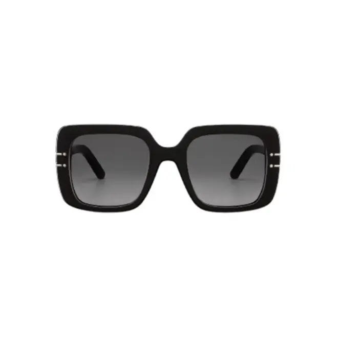 Óculos de Sol Christian Dior CD40171I_5401B Acetato Preto com lentes na cor Fumê Degradê 2