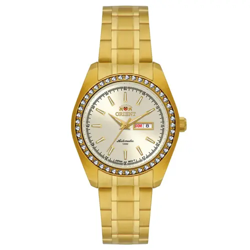Relógio Orient Automático Feminino - NH6GG003 C1KX Dourado