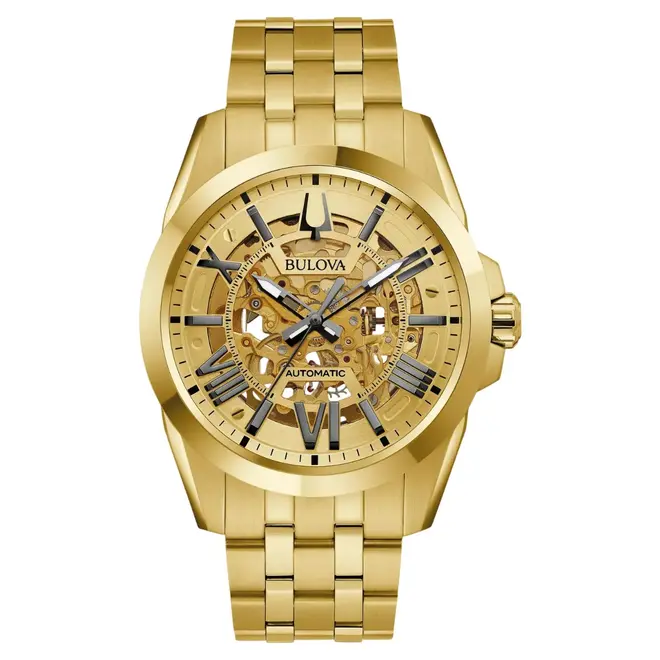 Relógio Bulova Sutton Classic Automático Masculino - 97A162 Dourado 1