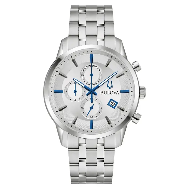 Relógio Bulova Sutton Cronógrafo Masculino - 96B404 Prata 1