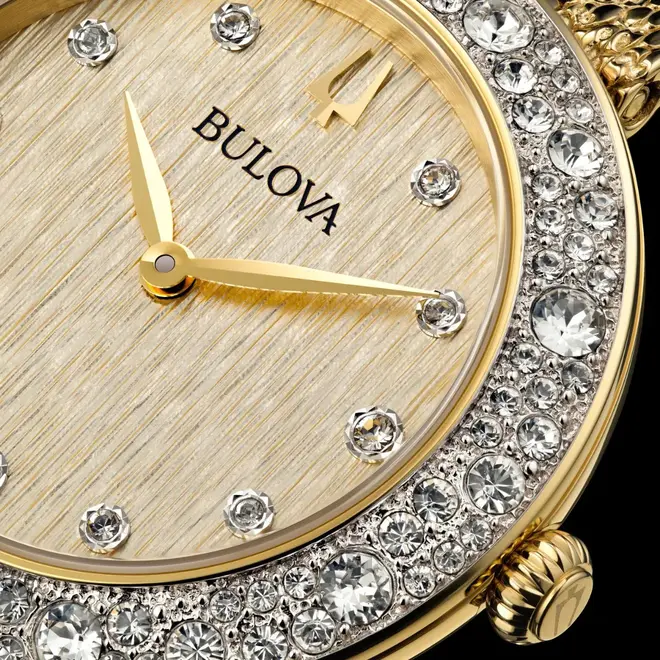 Relógio Bulova Crystal Feminino - 98L321N Dourado 3
