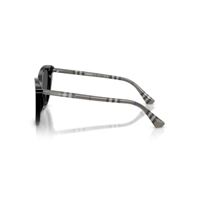 Óculos de Sol Burberry 0BE4457 41658755 Acetato Preto com lentes na cor Cinza 3