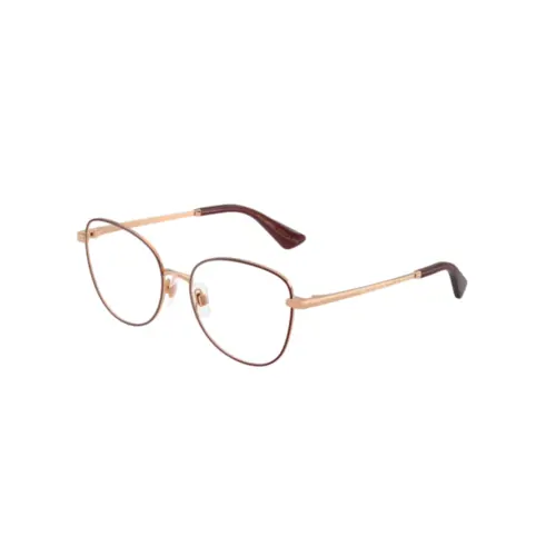 Óculos de Grau Dolce & Gabbana 0DG1355 1333 55 Aço Bordô e Rose