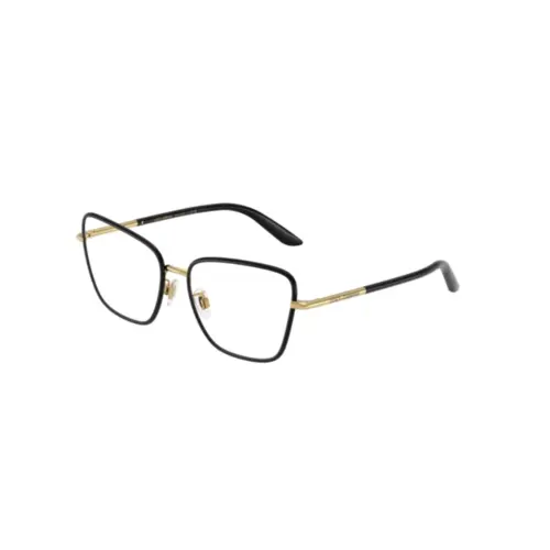 Óculos de Grau Dolce & Gabbana 0DG1359 1334 55 Metal Dourado e Preto