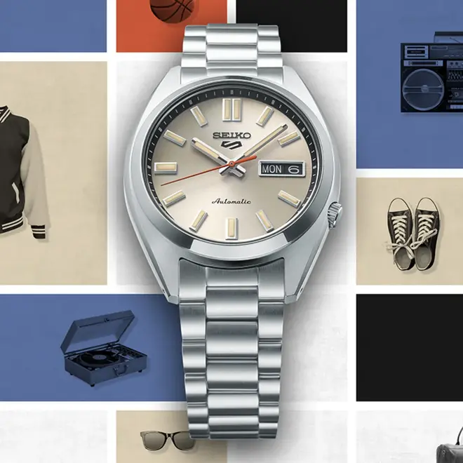 Relógio Seiko 5 Sports SNXS Series Automático - SRPK91K1 C1SX Marfim 2