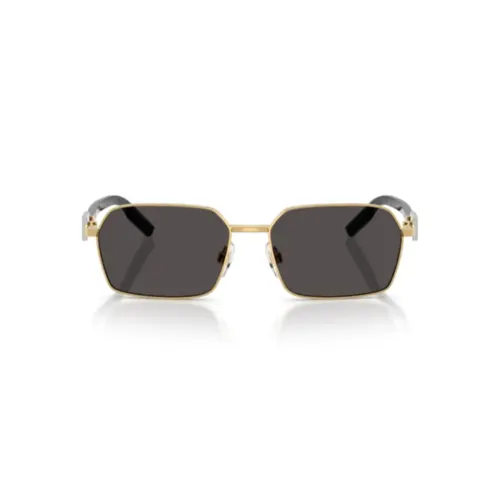 Óculos de Sol Dolce & Gabbana 0DG2316 02/87 56 Metal Dourado com lentes na cor Cinza