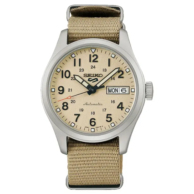 Relógio Seiko 5 Sports Field Series Automático - SRPJ83K1 T2TX Bege 1