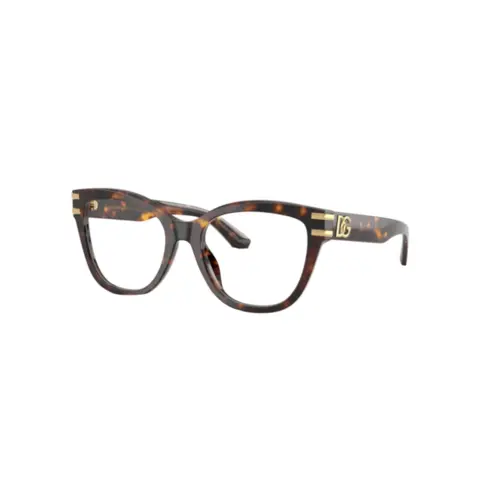 Óculos de Grau Dolce & Gabbana 0DG3418 502 55 Acetato Marrom Mesclado