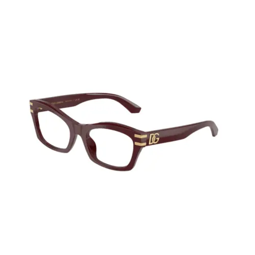 Óculos de Grau Dolce & Gabbana 0DG3420 3091 54 Acetato Bordô