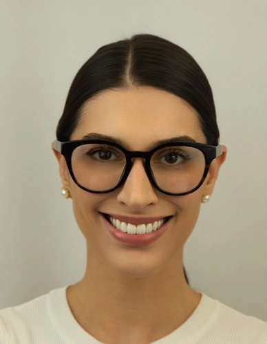Óculos de Grau Dolce & Gabbana 0DG3421 502 52 Acetato Marrom Mesclado