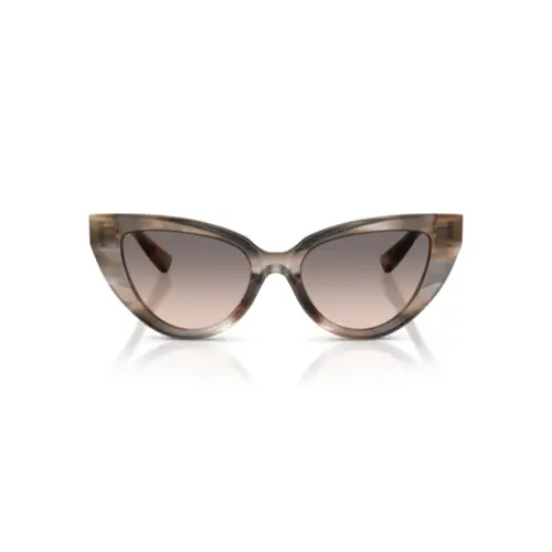 Óculos de Sol Dolce & Gabbana 0DG4497 34493B52 Acetato Cinza Listrado com lentes na cor Cinza Degradê