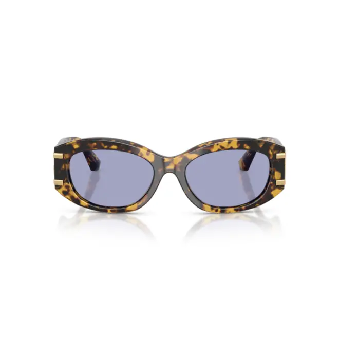 Óculos de Sol Dolce & Gabbana 0DG4502 33301A55 Acetato Amarelo Mesclado com lentes na cor Violeta 2