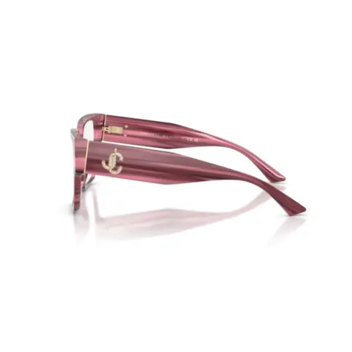 Óculos de Grau Jimmy Choo 0JC3032B 5064 55 Acetato Rosa Listrado