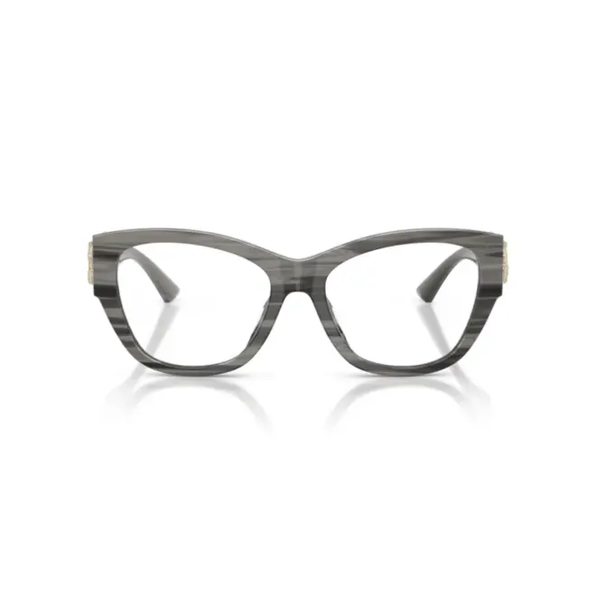 Óculos de Grau Jimmy Choo 0JC3033BU 5063 54 Acetato Preto Listrado 2